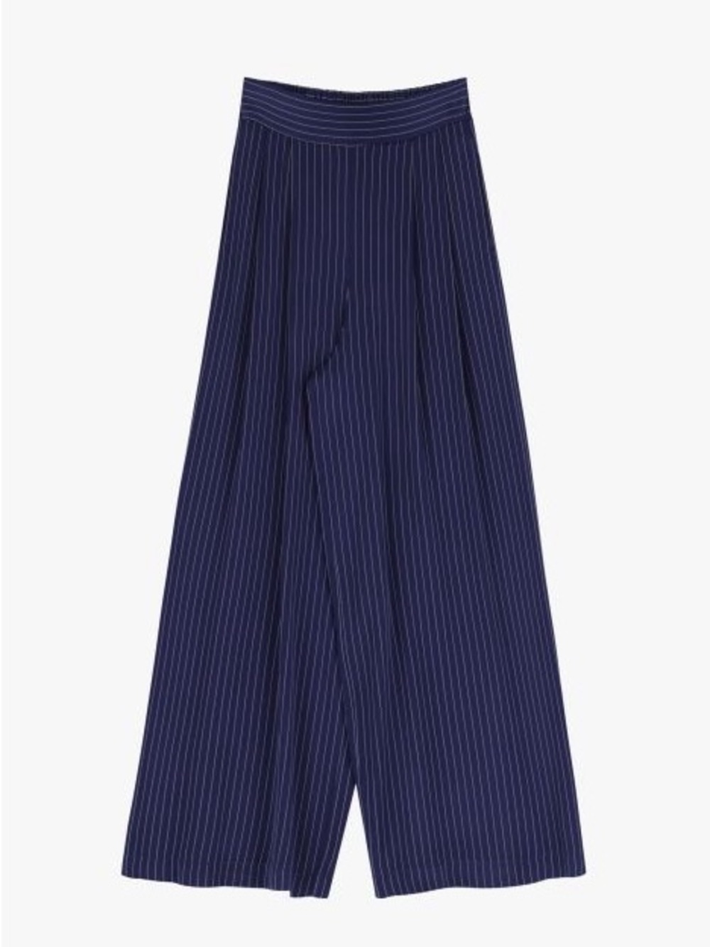 Dixie Sleeveless Navy Pinstripe Wide-Leg Pants & Vest Top - Picture 2 of 6
